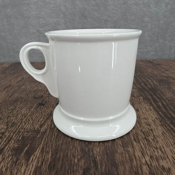 Anthropologie Monogram Mug S Initial White Black Ceramic Footed Coffee Tea Cocoa - Picture 5 of 9